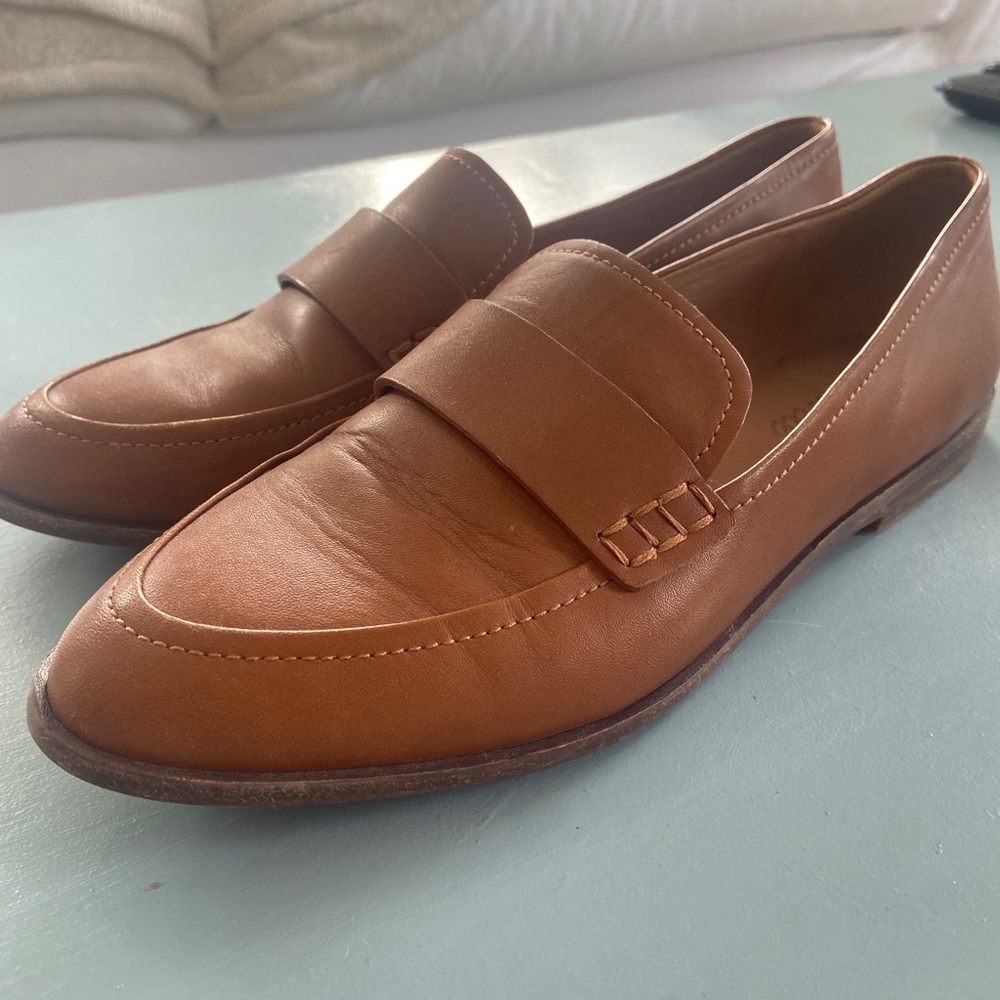 MADEWELL “The Alex” LEATHER LOAFERS. Size 8.